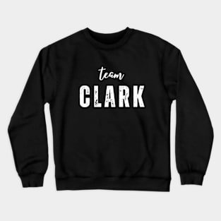 team clark Jersey white Crewneck Sweatshirt